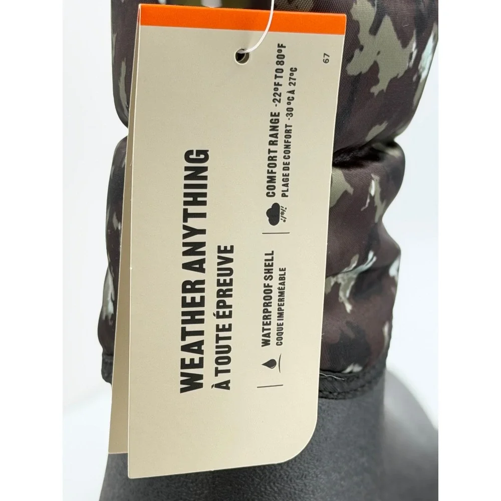 Bogs‎ Snow Shell Zip CT Youth 6 Camo Waterproof Insulated Winter Boots NEW
